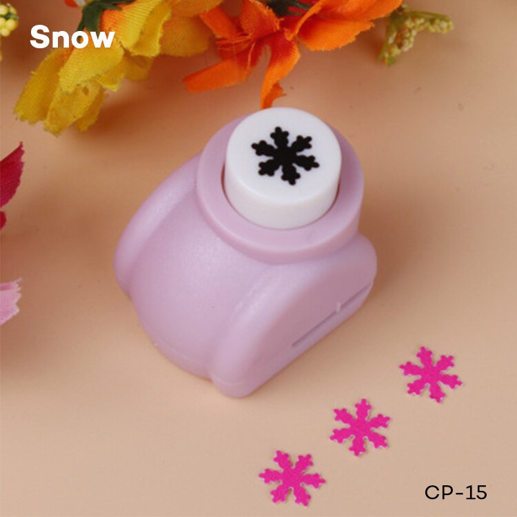 Mini bilden Handwerk schlagen Zubehör Kleine Präge Maschine Blumen Sammelalbum DIY Locher Scrapbooking Werkzeuge: Schnee
