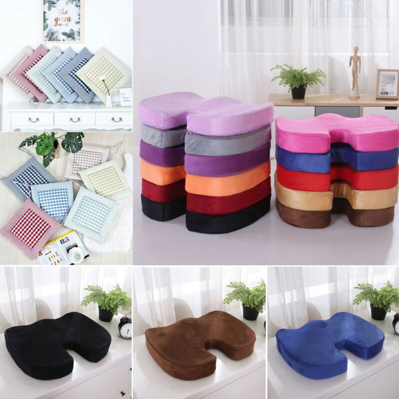 40X40 Cm Antislip Sofa Zitkussen Plaid Kleur Vierkante Zitkussen Stoel Kussen Zacht kussen Voor Padchair Stoelen