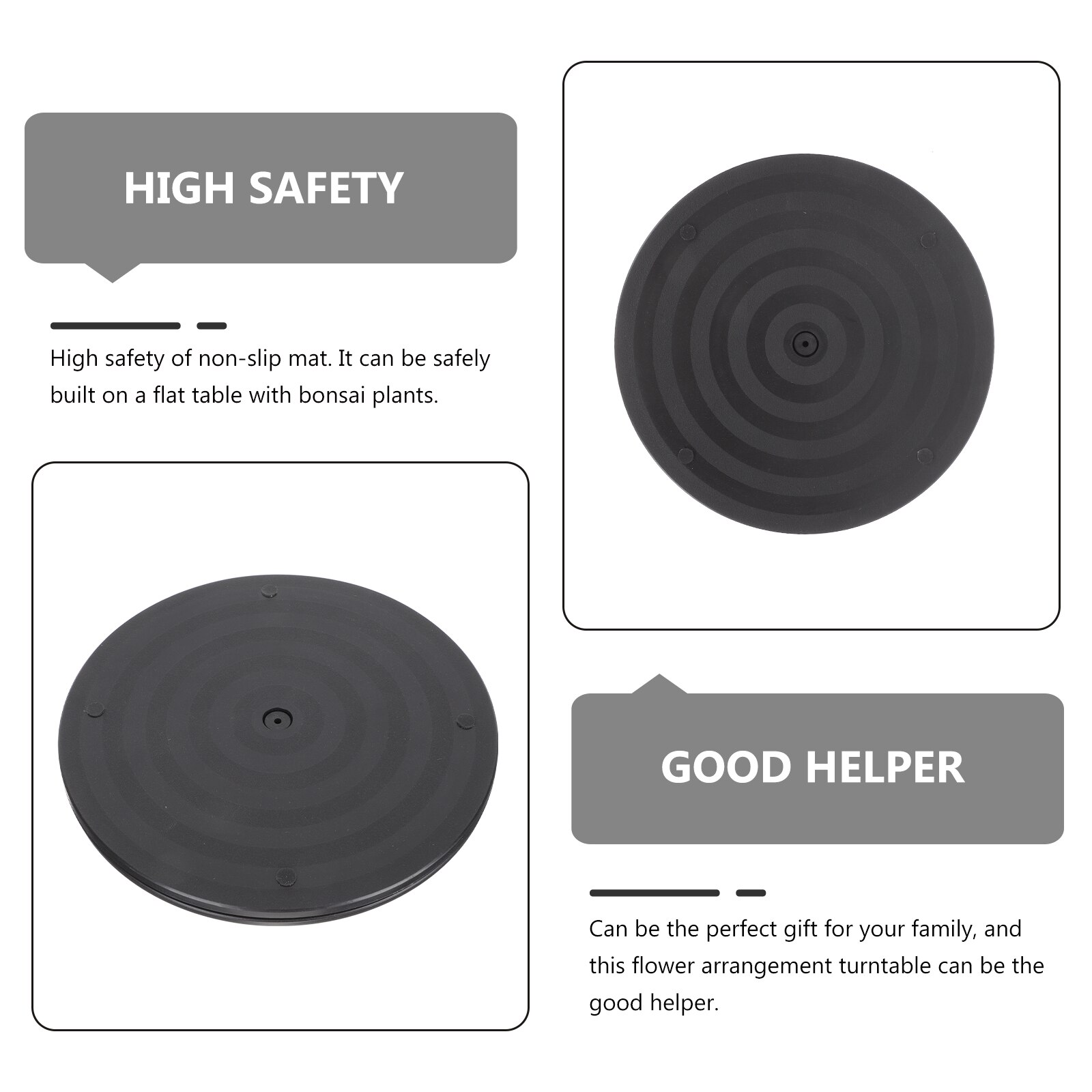 Bonsai Turntable Rotating Swivel Turntable Plastic Turntable for Potted and Plants