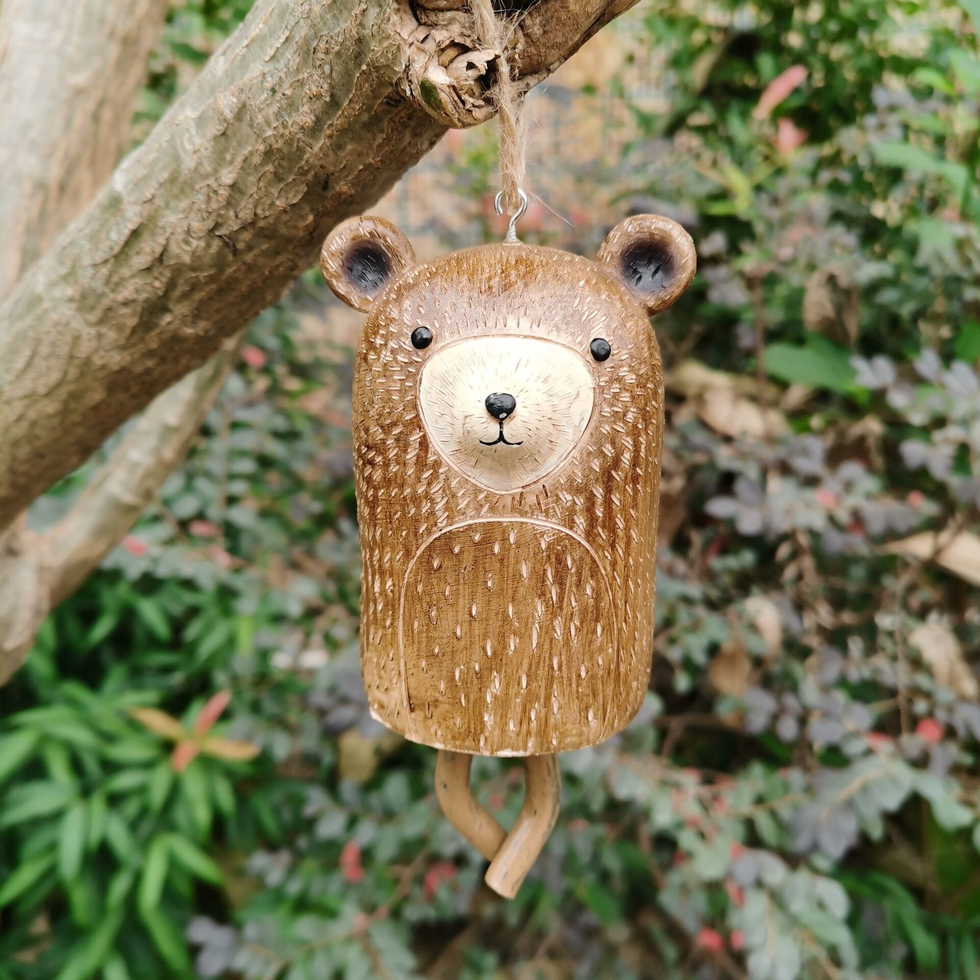 Beautiful Rustic Animal Wind Chimes Room Decoration Baby Room Decor Cute Resin Plastic Animal Wind Chimes: Otter