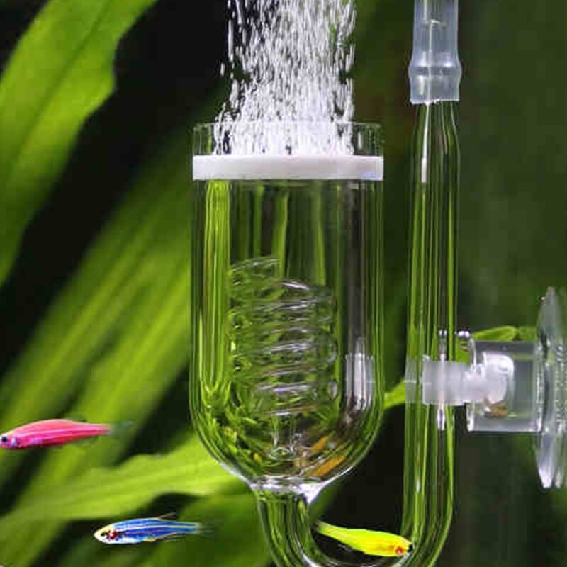 glass fisketank akvarium keramisk diskkondensator vann levende plante akvarium  co2 diffusor tank forstøver  co2 forstøvere til 60 ~ 300l