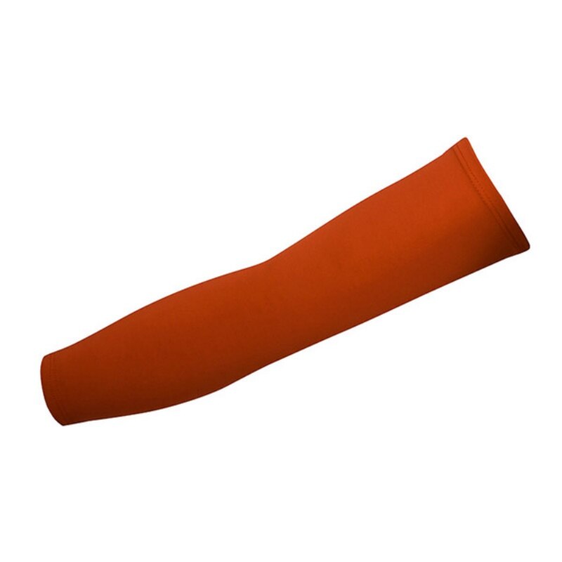 Unisex Arm Sleeve Riding Sunscreen Cuff armband Basketball Sport Armlets Cycling volleyball Running Arm Cuffs: Orange