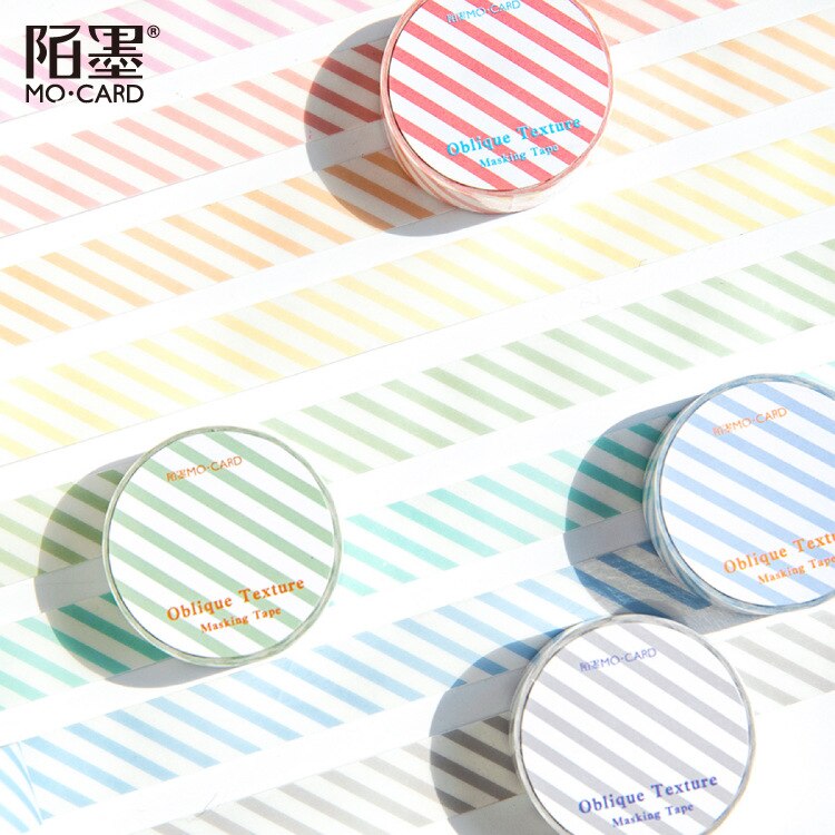 1 Pcs Washi Masking Tapes Diagonaal Check Serie Decoratieve Adhesive Scrapbooking Diy Papier Japanse Stickers 3 M