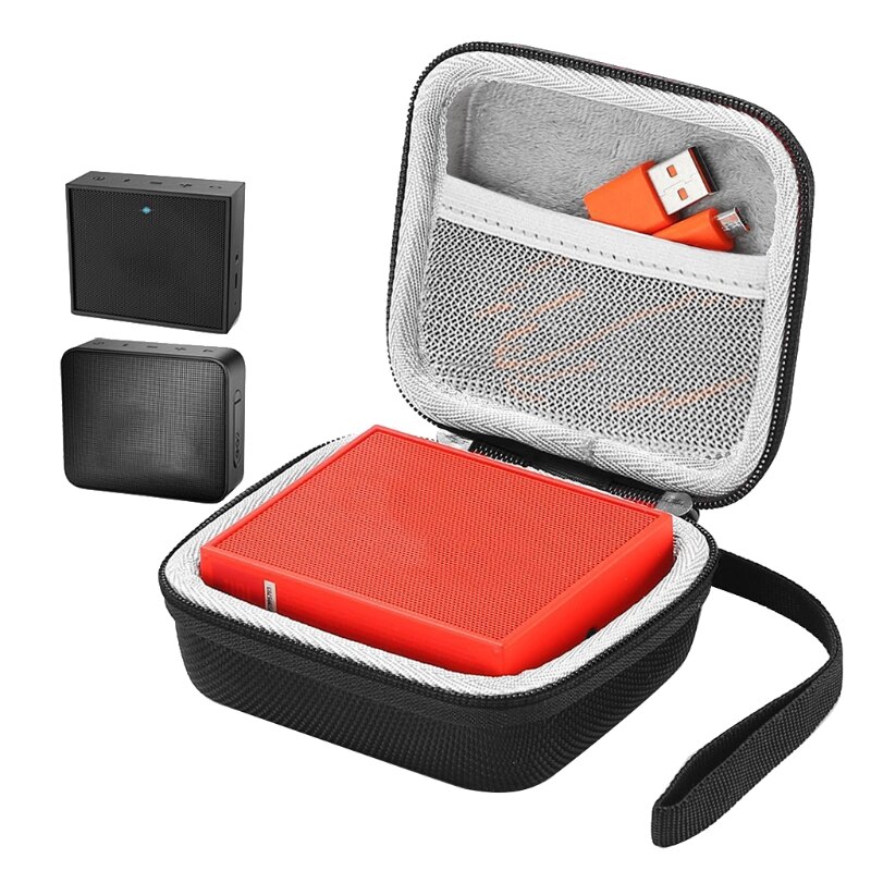 Estuche rígido con cremallera EVA portátil, bolsa de almacenamiento para JBL Go 1/2, accesorios para Altavoz Bluetooth