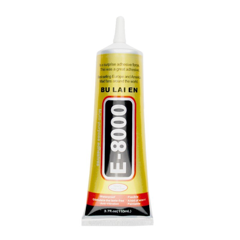 1pc 50ml e -8000 multipurpose industriellt självhäftande strass och nagelgel  e8000 för gör-det-själv-telefonram fix skärmglas pvc-lim
