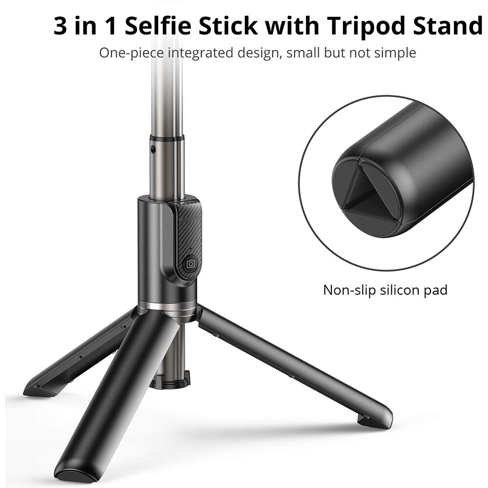 3in1 Mini Bluetooth Selfie Stick Tripod Aluminum Monopod Stand For Xiaomi Mi 10 9T Redmi Note 9 8 7 K30 9A 9C Ultra Huawei Phone