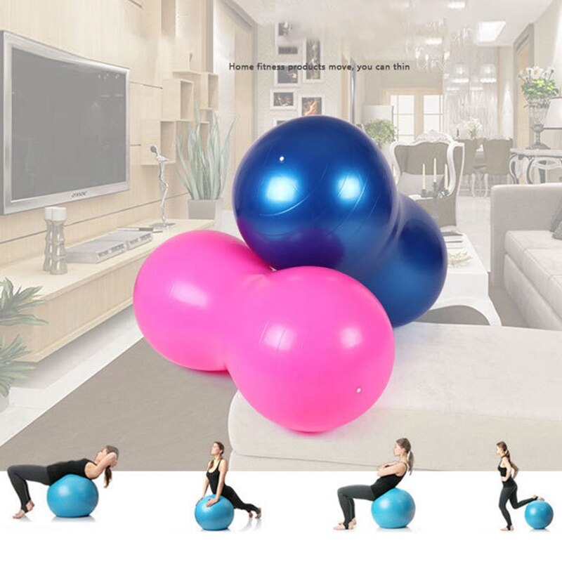 Dikker Anti-Burst Pilates Yoga Bal Oefening Apparatuur Sport Gym Yoga Fitness Pinda Bal Met Inflator Set