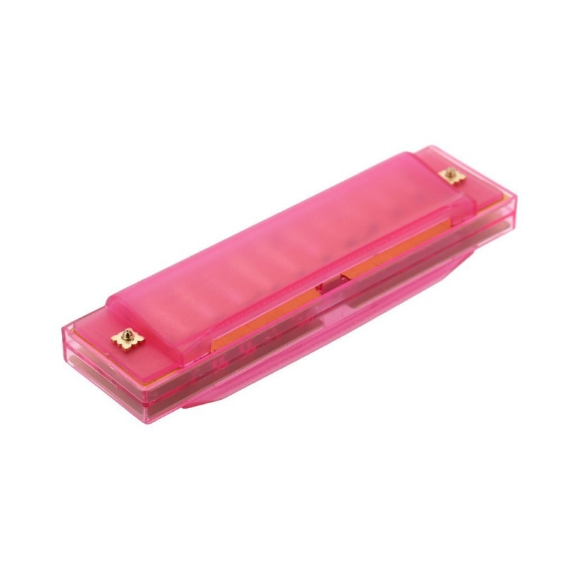 Diatonische Harmonica 10 Gaten Blues Harp Mondharmonica Sleutel Van C Riet Instrument Met Case Kid Musical Speelgoed Roze