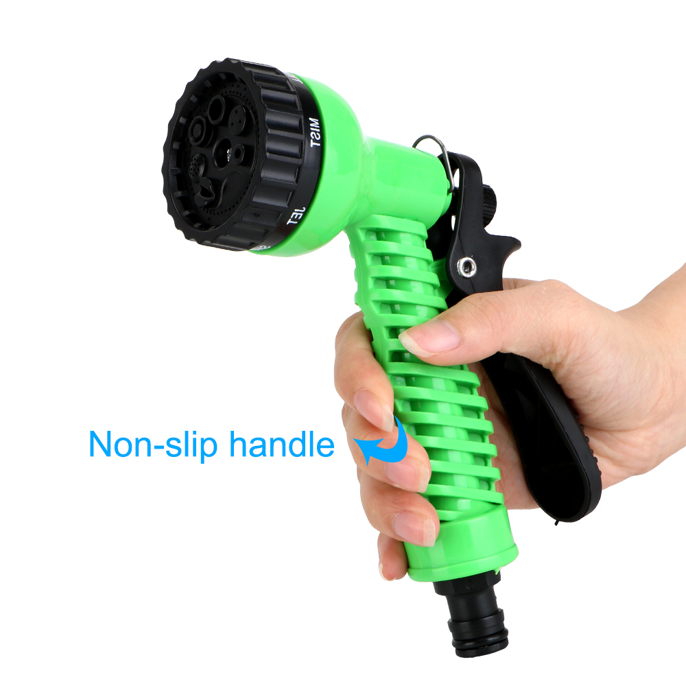 Expandable Garden Hose Pipe Water Hose Cars Garden Washing Hose Sprayer 7 Modes Adjustable Water Gun Foam High Pressure