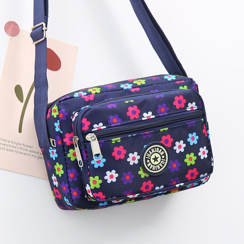 Women Nylon Shoulder Bag for Laidies Large Capacity Messenger Mum Bags Mini Woman&#39;s Crossbody Bag Zipper Closure Femme: 8