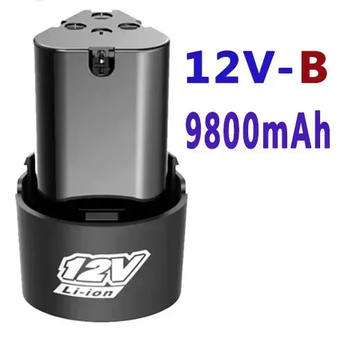 .Hohe Kapazität 12V 9800mAh Universal Akku Für Elektrowerkzeuge Elektrische Schraubendreher Elektrische 12V 6800mAh: Black