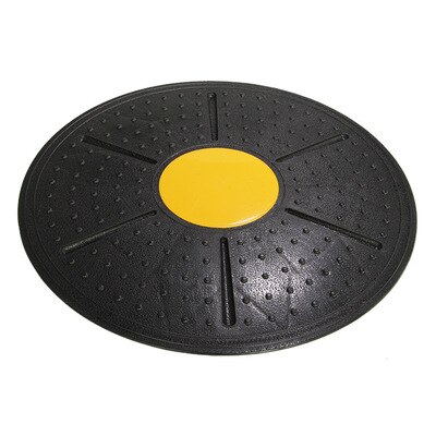Balansbräda skiva 360 graders rotation massage runda plattor bräda gym abs vrida träningsapparat fitnessutrustning bärande: Gul