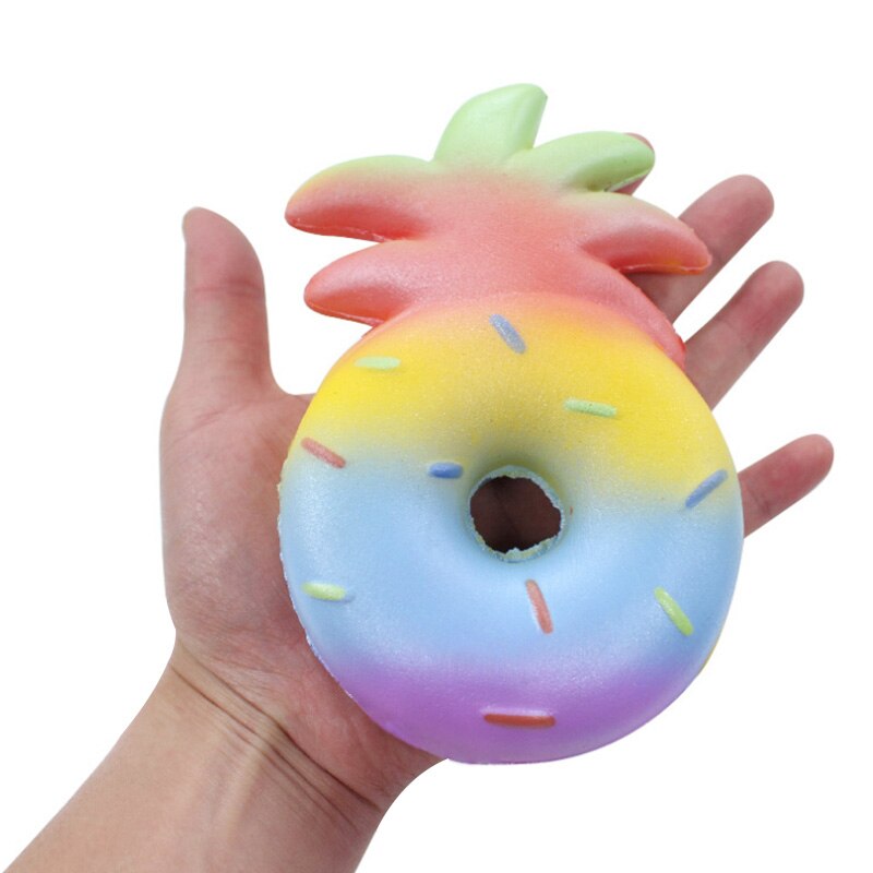 Neue Kreative Ananas Krapfen Squishy Langsam steigend Weichen quetschen Spielzeug Kuchen Duft betonen Linderung für Kind Geburtstag Spaß