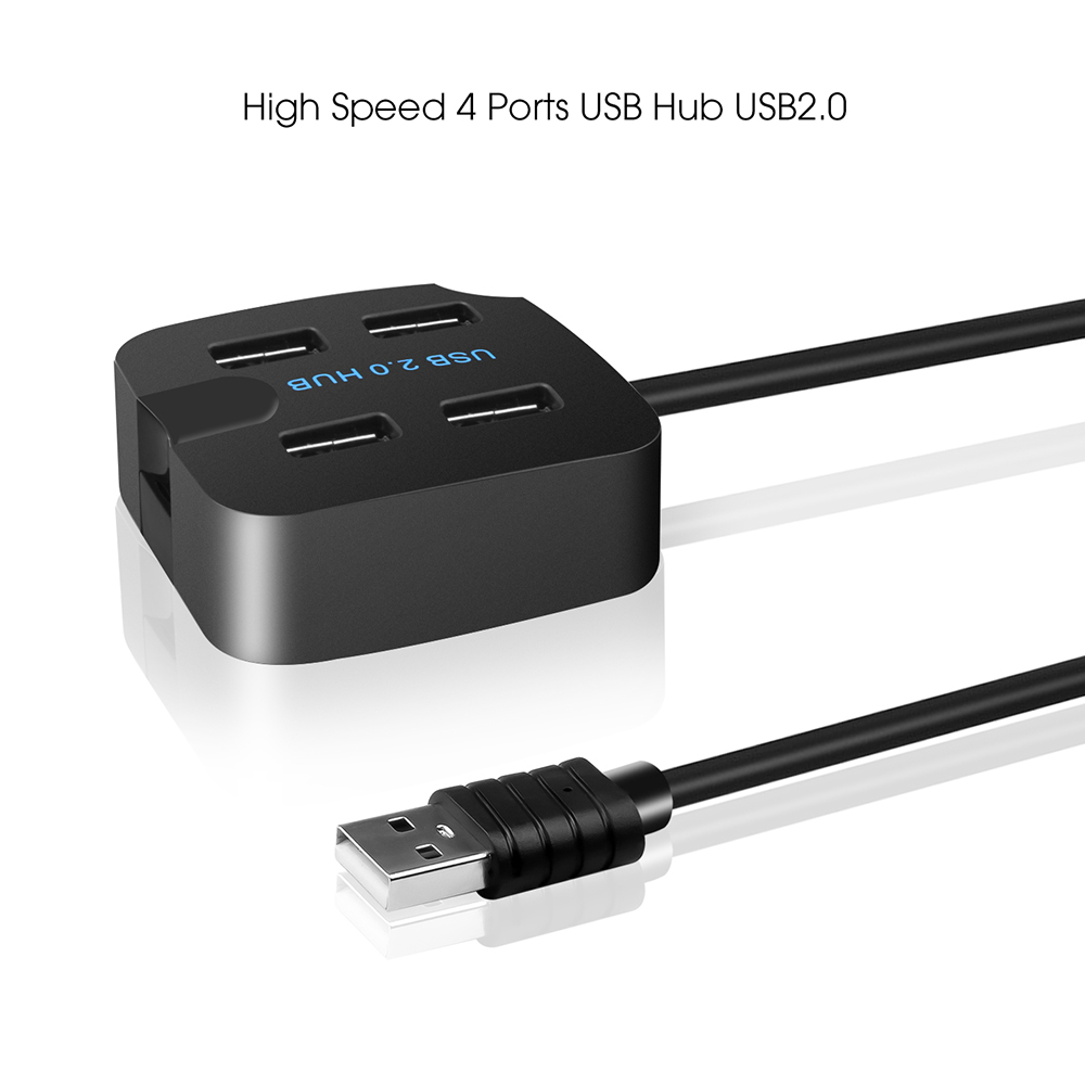 USB 2.0 USB3.0 Hub haute vitesse 4 ports Usb Hub USB séparateur adaptateur alimentation pour ordinateur portable Mac ordinateur de bureau avec support pour téléphone: USB HUB 2.0