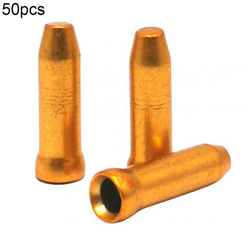 50Pcs Bike Bicycle Brake Shifter Inner Tips Shift Cables End Caps Cycling Parts MTB Bicycle Bike Shifter Twist Shifter: Orange