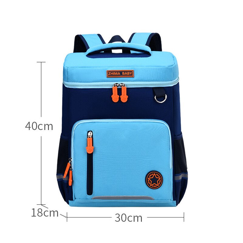 nouveauté enfants sacs d'école Sac à Dos primaire pour garçons filles enfants cartables durables sacs à Dos d'école Mochila Sac A Dos: Large Sky blue