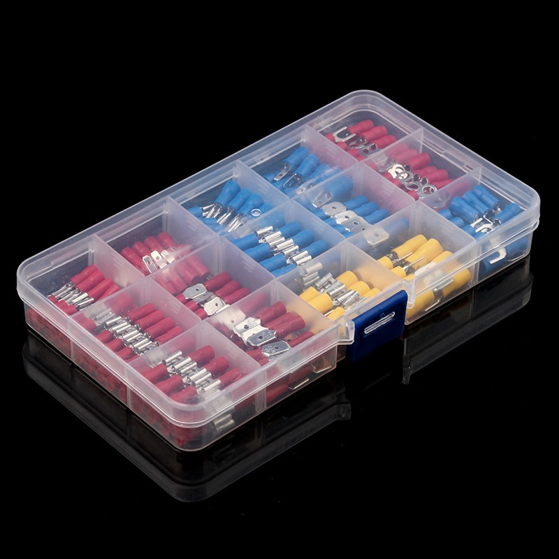 Kit d'assortiment de cosses de câble, 280/480/720 pièces, fil plat femelle et mâle isolé, connecteurs de câbles électriques, jeu de bornes à sertir