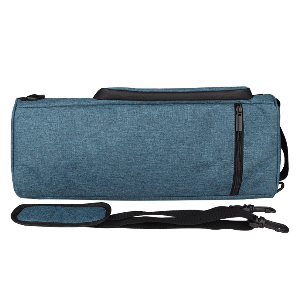 Men Women Beer Drinks Flat Portable Insulated Handbag Single Shoulder Wine Cooler Bag Oxford Cloth Waterproof Travel Party Home: Blue