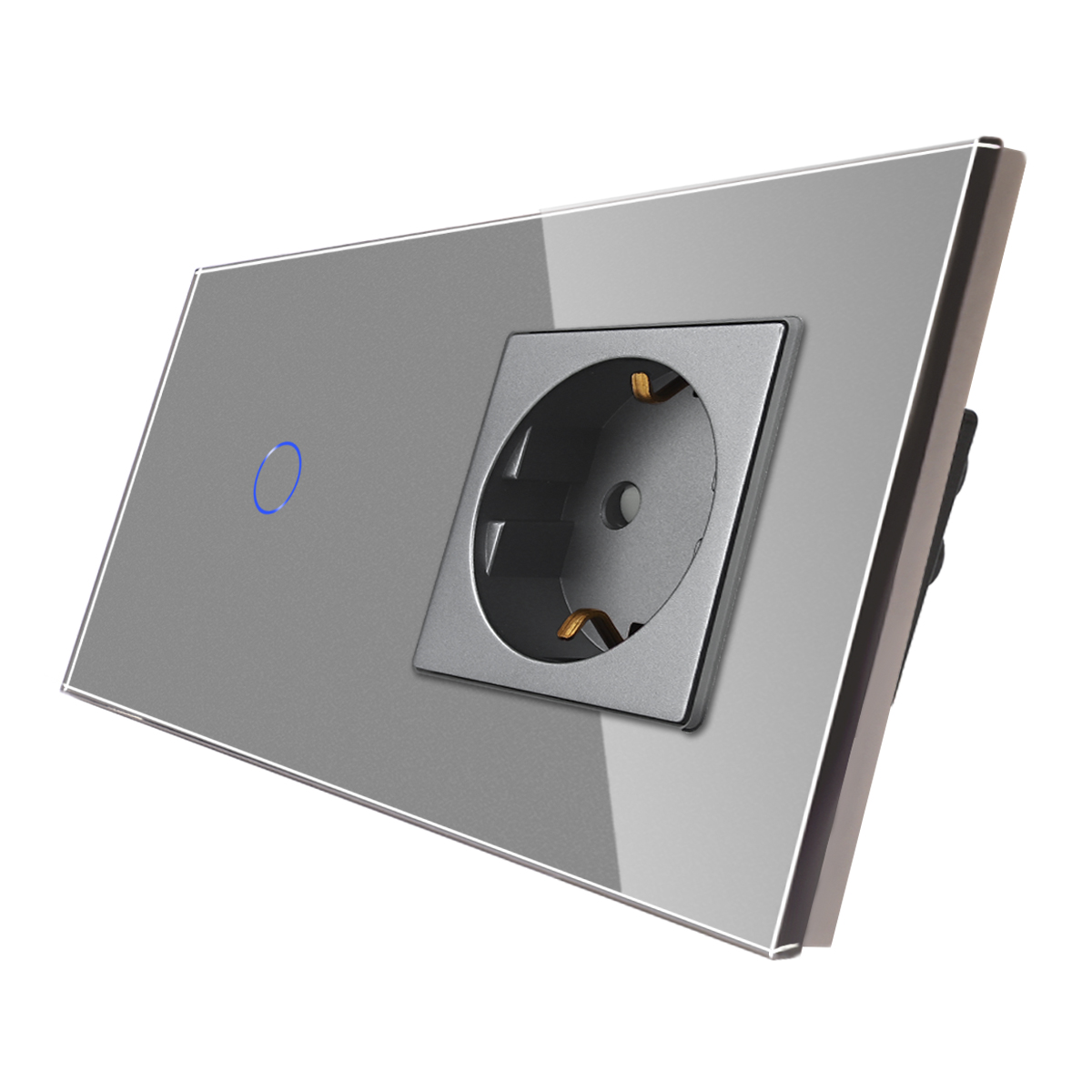 Bingoelec Smart Home Grey Smart Switch and Wifi Socket Power Monitor with Crystal Glass Panel Home Improvement: Orange