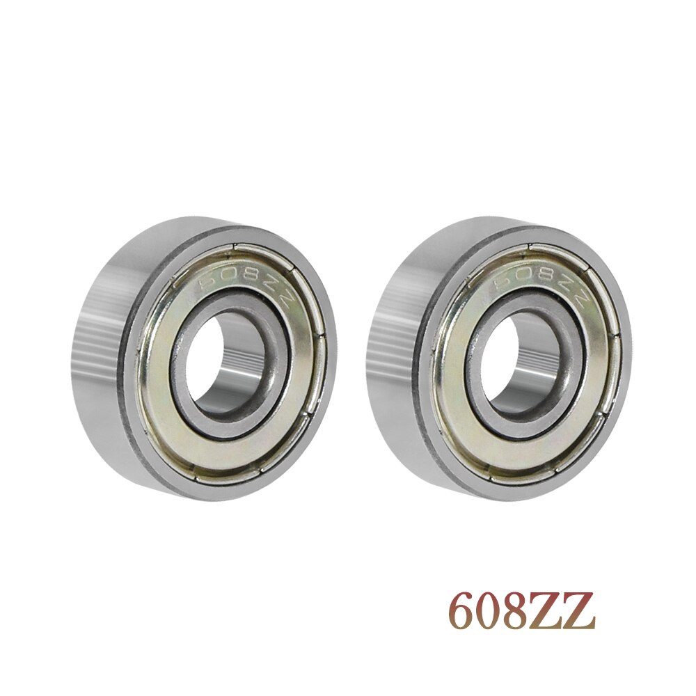 4pcs/lot Ball Bearing 608zz 608 2RS 8X22X7 Single Row Deep Groove Steel Sealed Flanged Pulley Miniature Wheel 3D Printers Parts