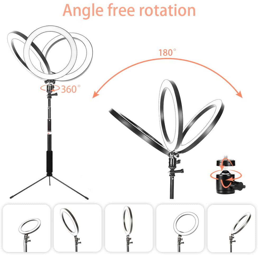 8 pollici A LED Anello di Luce con il Treppiedi USB Anello Lampada Fotografica Selfie con il Supporto Del Telefono per il Trucco Youtube Live In Studio