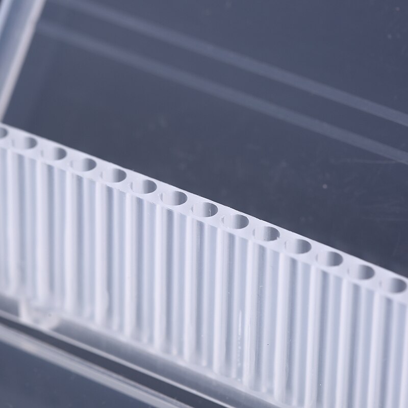 1pc gennemsigtige akryl søm bore boks 20 huller plast display stander beholder til 3/32 &quot; bits bore udstilling