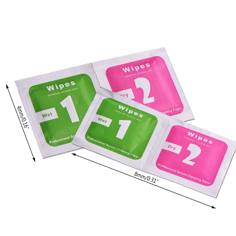 10 stks/partij Camera Lens Schoonmaakdoekje LCD Schermen Dust Removal Natte Droge Veeg Papier