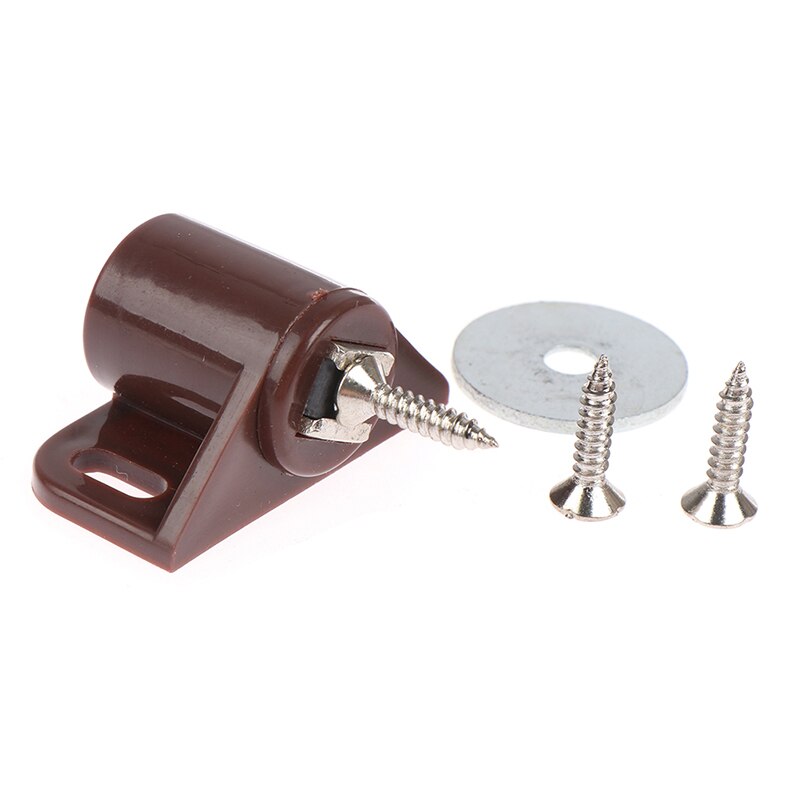 ABS Round Magnetic Door Catches Latch Cabinet Furniture Shutter Magnetic Catch Closer for Cupboards Drawers Closet