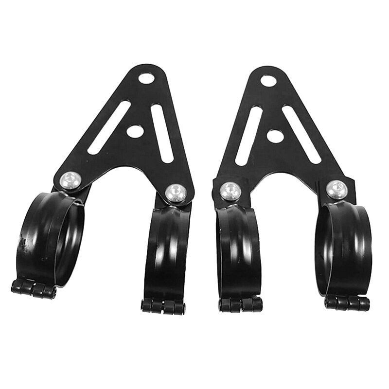 2PCS Motorcycle Headlight Bracket Universal Retro Headlight Mount Bracket head light lamp Holder for 32-41mm Fork