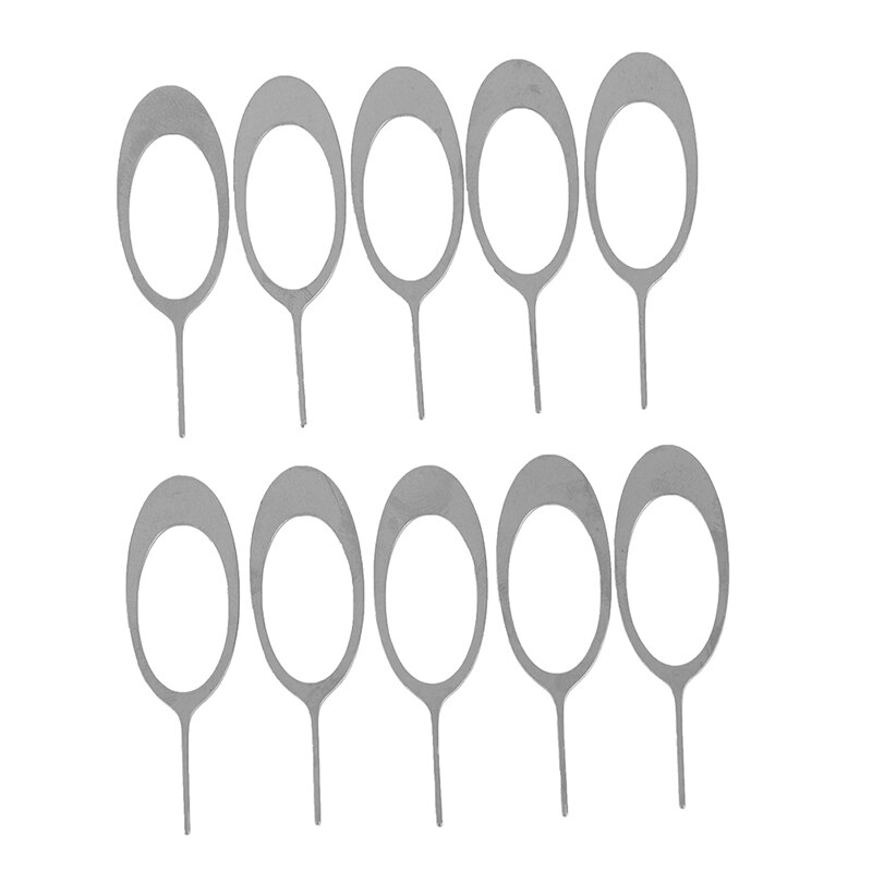 10pcs Sim Card Tray Removal Eject Pin Key Tool Stainless Steel Needle for iPhone iPad Samsung for Huawei xiaomi