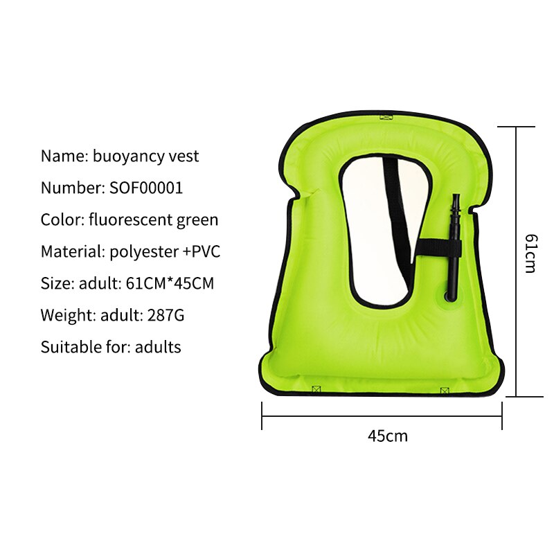 Adjustable Inflatable Life Jacket Adult Life Vest Water Sports Swiming Fishing Survival Jacket Water Sports Accessories