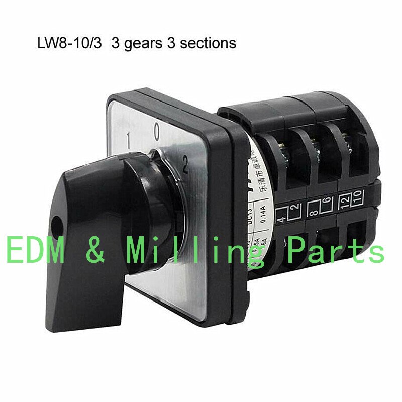 CNC LW8-10 Three-Speed Universal Transfer Switch Rotary Cam Switch Changeover Switch 220V/380V