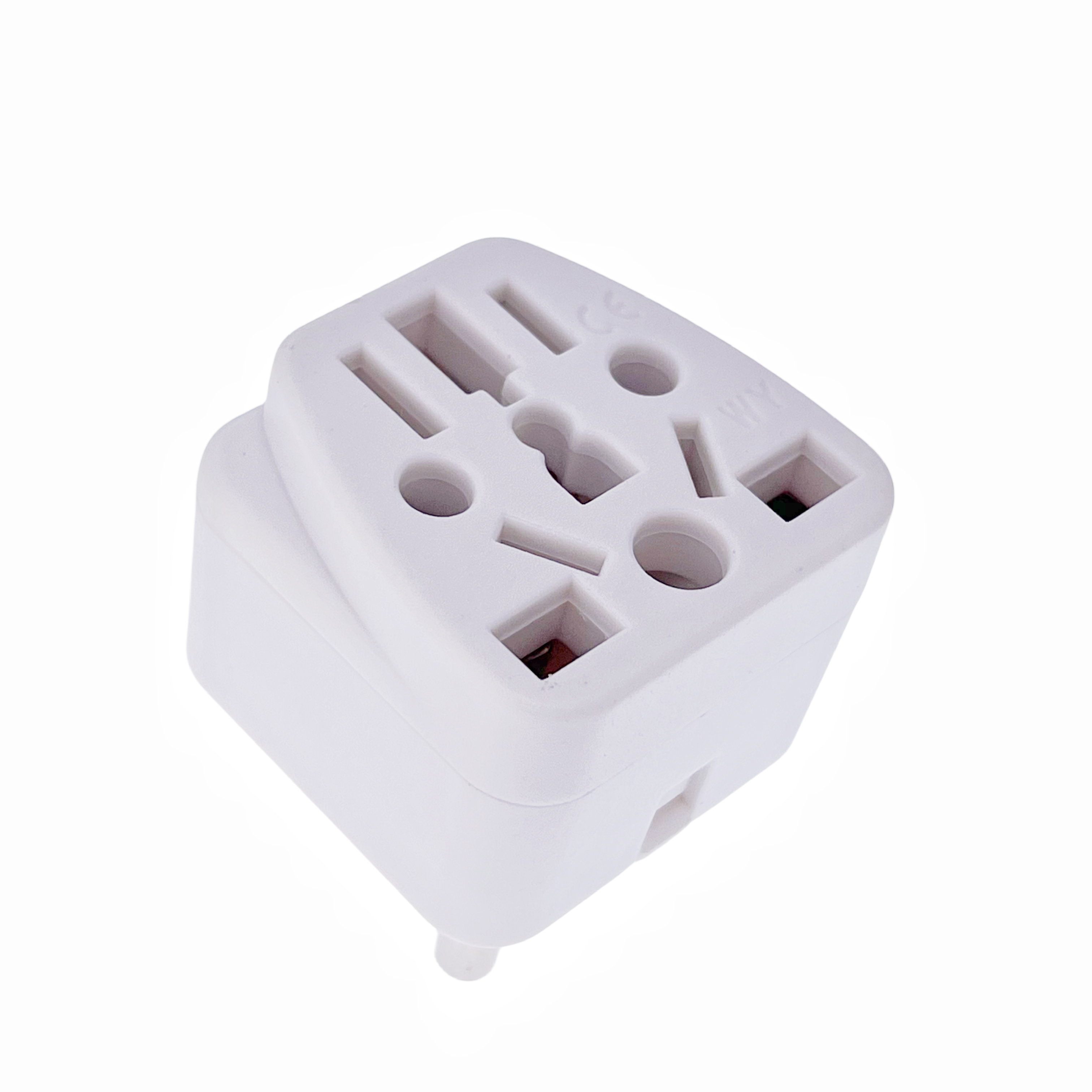 Bolantedz South africa plug Type M big round 3 pins India conversion power plug adapter travel Pakistan convert China AUS charge: WHITE