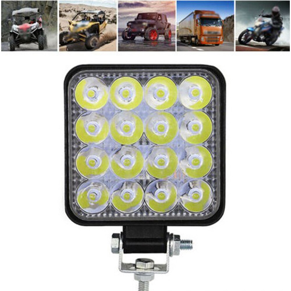 In Groen 48W 16-Led Verlichting Bar Schijnwerper Auto Atv Off-Road Driving Fog Lamp 12V / 24V 1000LM Voor Auto Accessoires