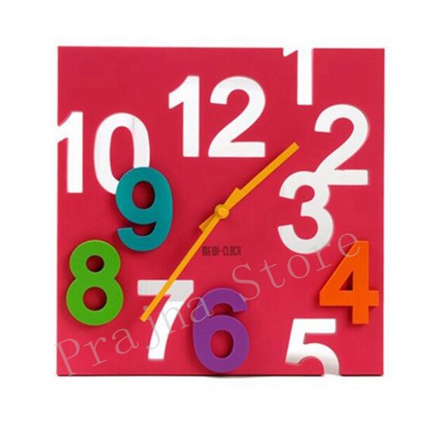 Digital Wall Clock Modern 3D Large Decorative Wall Clock Big Novelty Silent Wall Clocks Home Decor 30cm Hollow