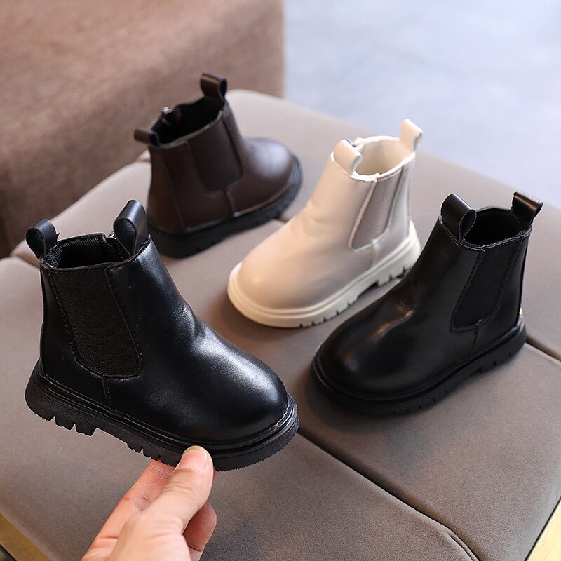 Kinderen Maritnboots Herfst Winter Schoenen Jongens Meisjes Waterdichte Antislip Enkel Laarzen Kinderen Leren Laarzen E105