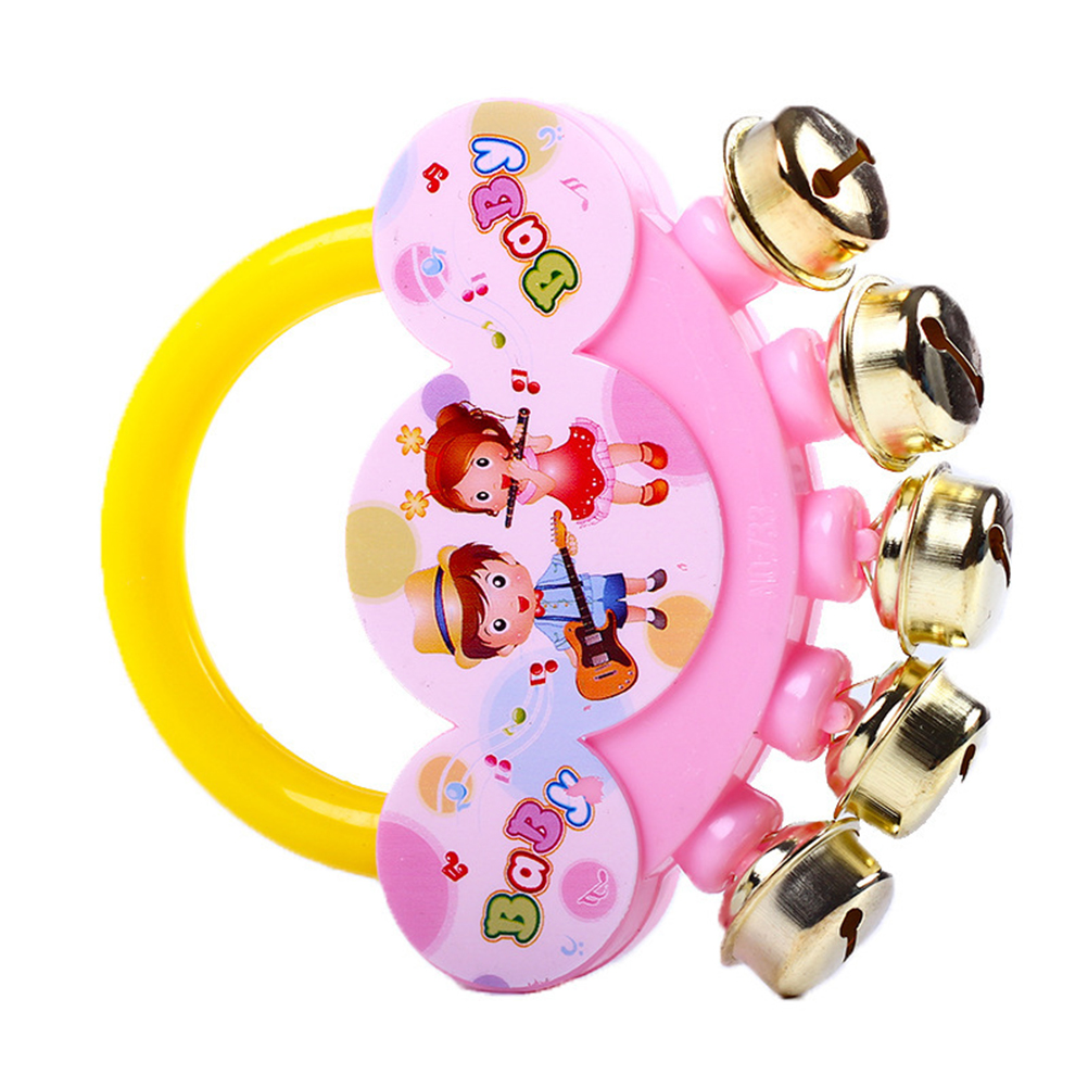4 Uds. Sonajeros de bebé bonitos, instrumento de cascabel educativo temprano, juguetes musicales (Color al azar)