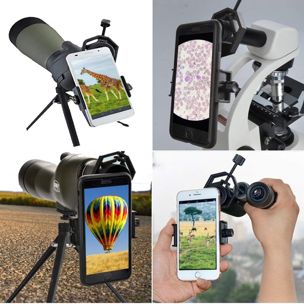 Universal Optical Monocular Telescope Holder Adjustable Adapter Clip Mount Bracket For Mobile Smart Phone Support Tripod