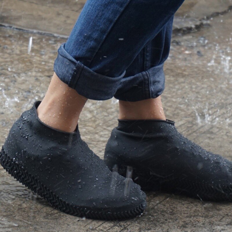 1 paar Wiederverwendbare Wasserdicht Nicht-Unterhose Silikon Regen Schuh Abdeckungen Elastizität Galoschen Stiefel Überschuhe Für draussen Camping Reisen