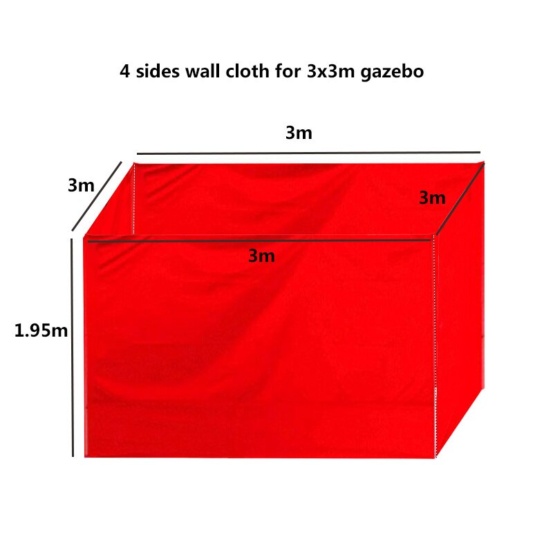 210D Waterdichte Oxford Doek Voor Tent Regendicht Zonnescherm Luifel Doek Alleen Zijwand Zonder Frame Dak Tuinhuisje Accessoires