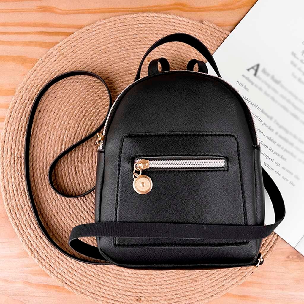 Läder ryggsäck lyx märke student liten ryggsäck för kvinnor skolväskor för tonåring mini resor ryggsäckar