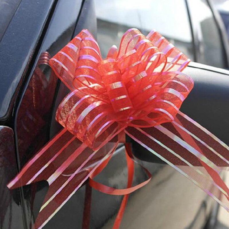 10Pcs Bowribbons Kerstcadeau Bloem Wrappers Voor Bruiloft Auto Verjaardag Evenementen Decoratie Gelukkig Nieuwjaar Cadeaus Decor