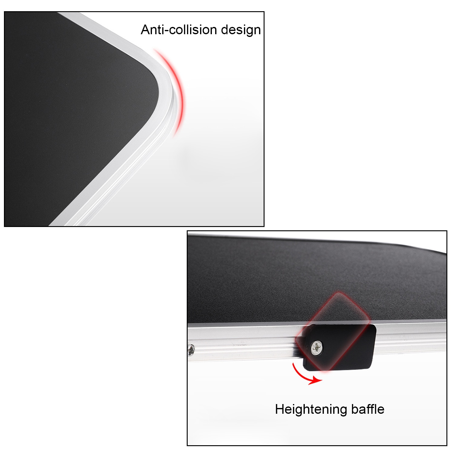 Besegad 360 Grad Einstellbare Faltbare Laptop Unterstützung Schreibtisch Stehen Halfter Steigleitung für Apfel Macbook Luft Profi 9,7 zoll Samsung Halterung