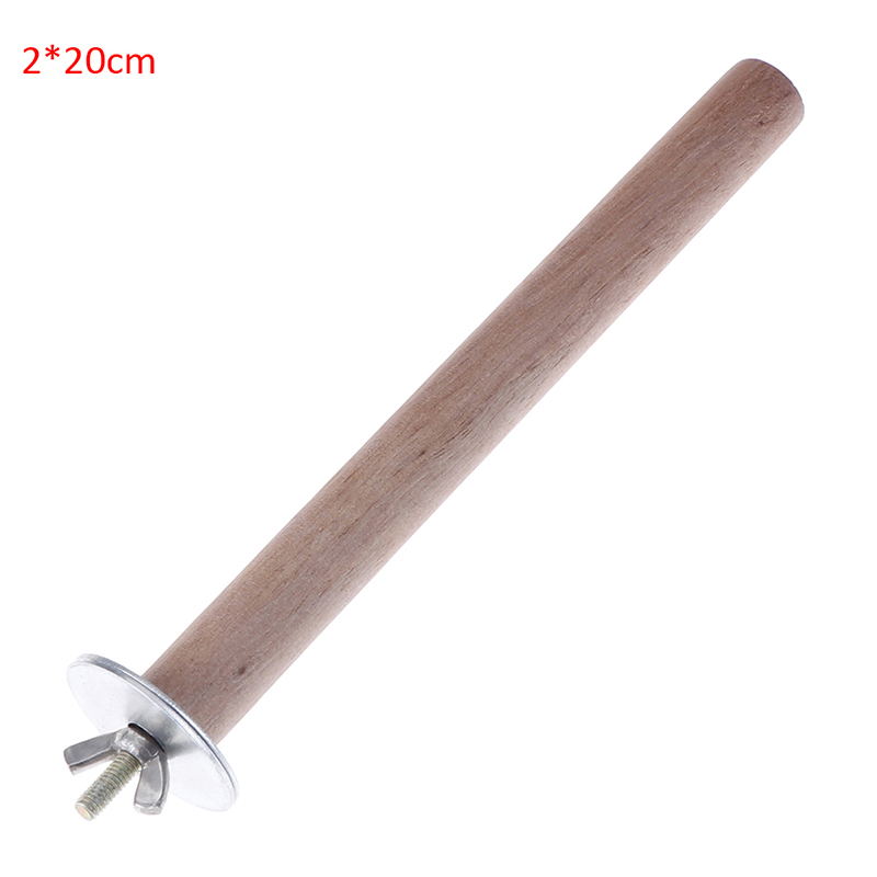 Wooden Parrot Stand Stick Perch for BirdsToy Bird Cage Accessories 1Pc: 2x20cm