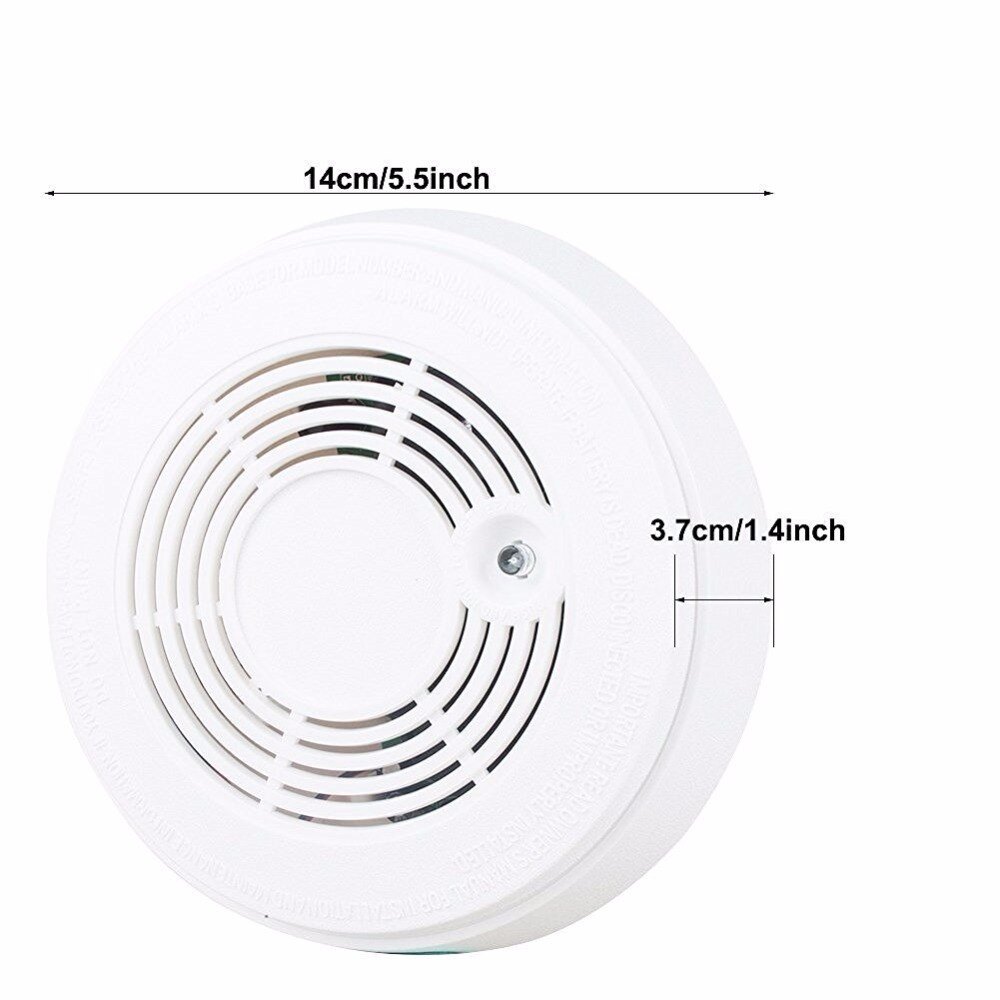 SmartYIBA Battery Powered Combination Smoke Alarm CO Carbon Monoxide Poisoning Sensor Photoelectric CO &amp; Smoke Detector