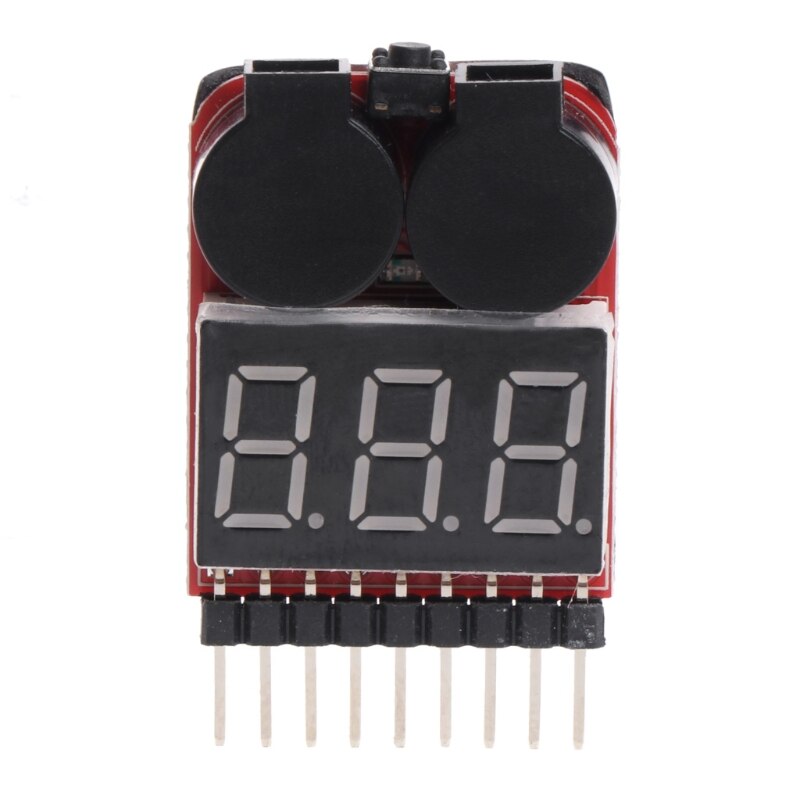 1-8s lipo / li-ion / fe rc båtbatteri 2 i 1 tester ledet lavspennings sommer alarm whosale &