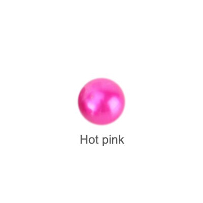 CLUCI 6-8mm Akoya Branello Della Perla per Le Donne Monili Che Fanno Coltivate Branelli Della Perla Delle Donne 16 di Colore Rotonda Akoya sciolto Perla SZ005SB: Hot pink