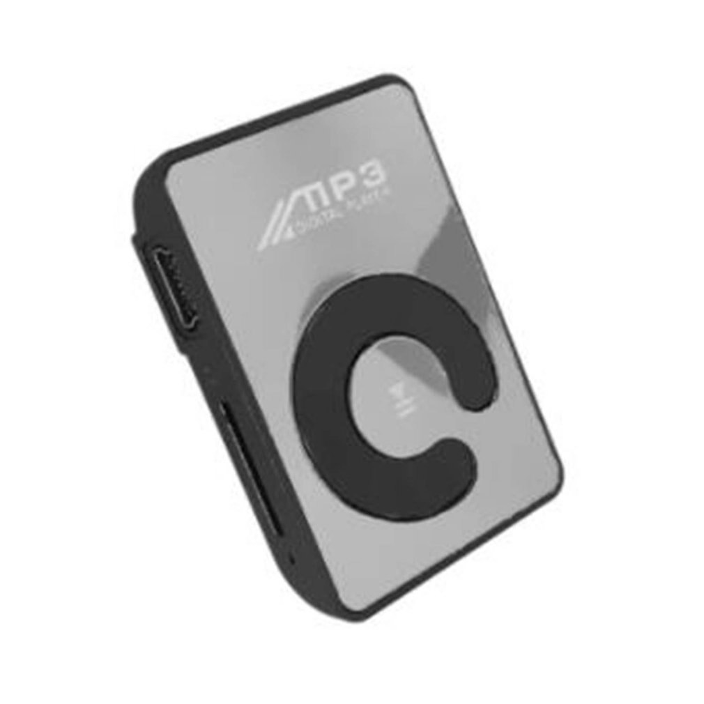 Portable Mini Mirror Clip MP3 Player Music Media Support Micro SD TF Card Hifi MP3 for Outdoor Sports Lithium Battery