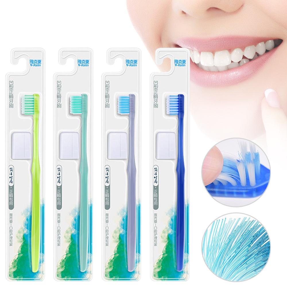Orthodontic Toothbrush Soft Bristles Braces Tooth Brushes with Cap Interdental Brush Ultra-thin Super Soft Toothbrush Portable