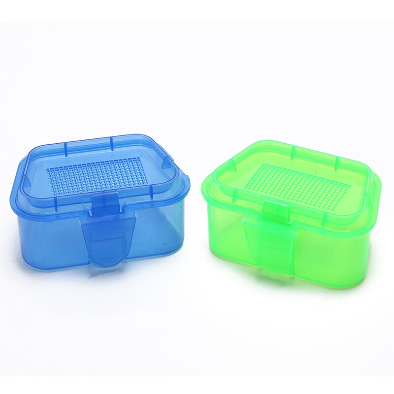 1pc agn container boks plast fiske levende agn oppbevaringsboks meitemark blodorm farge tilfeldig fiske tilbehør